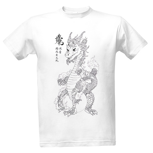 Tričko s potiskem Drak 2