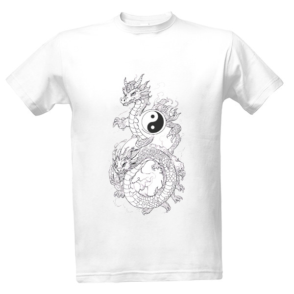 Tričko s potiskem Drak 3