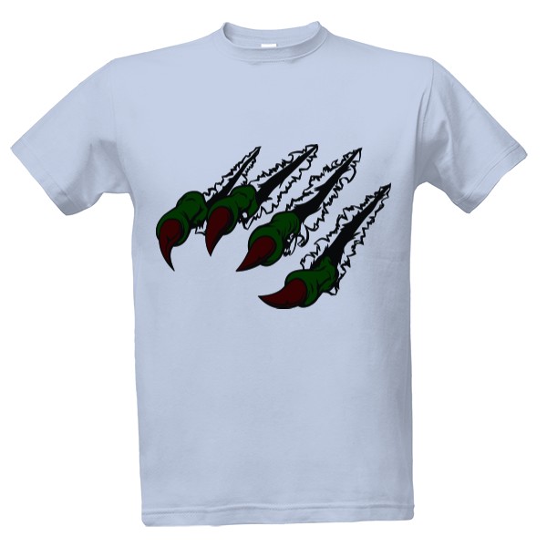 Tričko s potiskem drápy