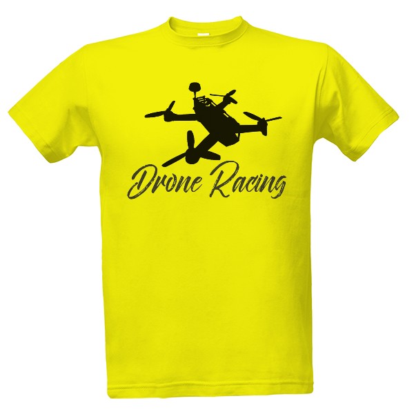 Tričko s potlačou Drone Pilot černé 1