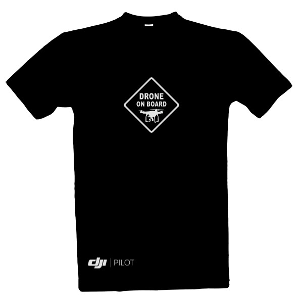 Tričko s potiskem drone on board