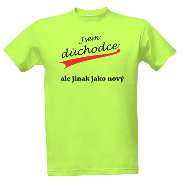 Tričko s potiskem Jsem důchodce