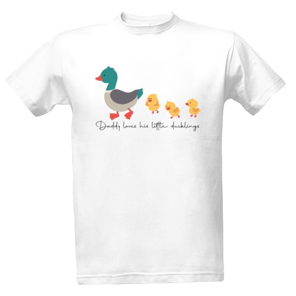 Tričko s potlačou Duck family