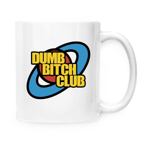 Cup white s potiskem Dumb bitch club