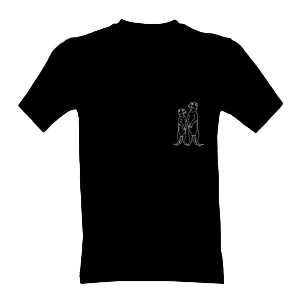 Dvě surikatky stojící vedle sebe