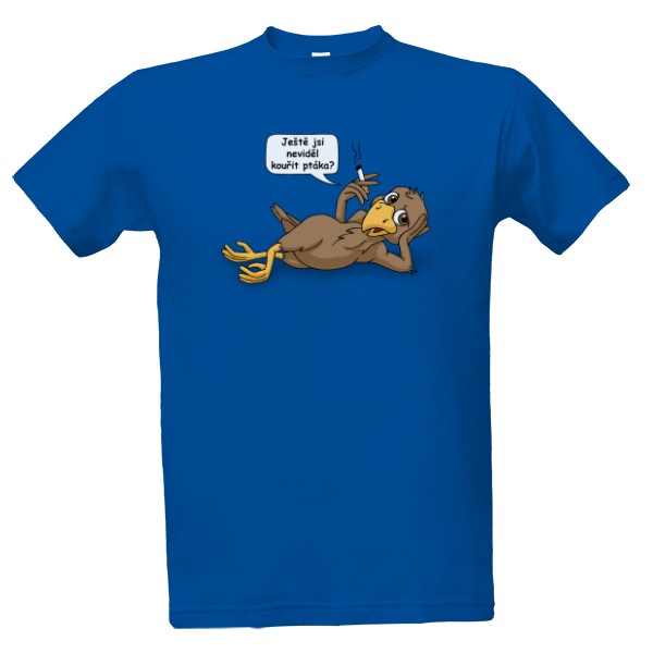 Tričko s potlačou dymiace vták