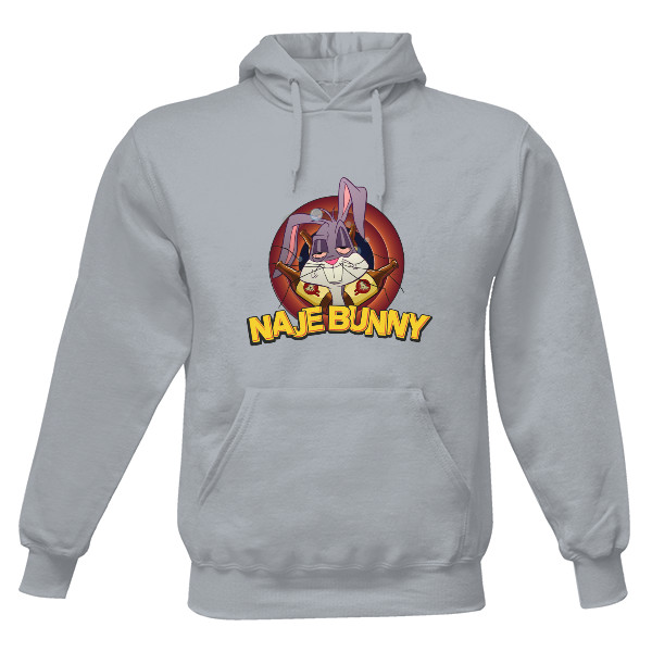 Pánska mikina s kapucňou s potlačou NAJEBUNNY