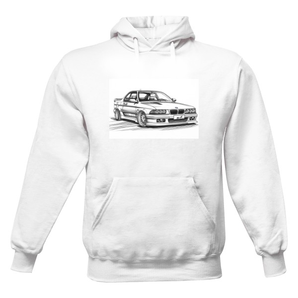 Pánská mikina s kapucí s potiskem E36 Drift