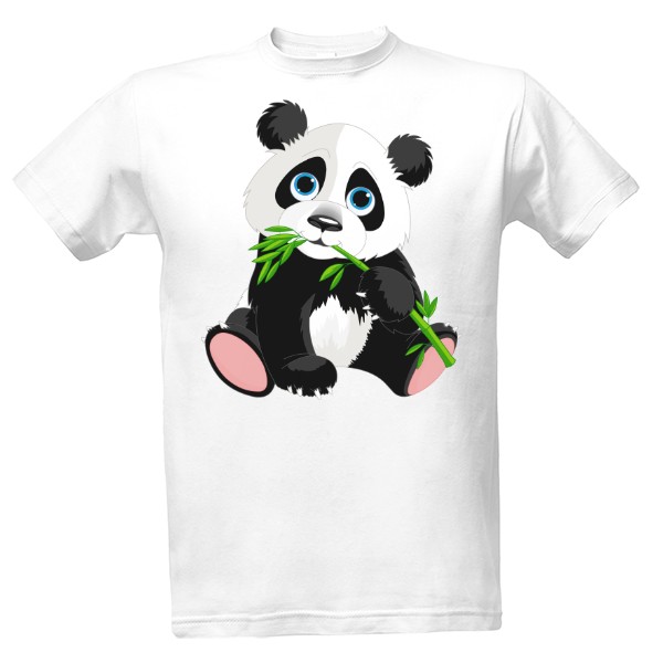Tričko s potiskem panda