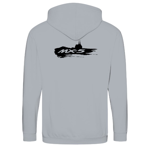 Mikča unisex na zip - šedý melír