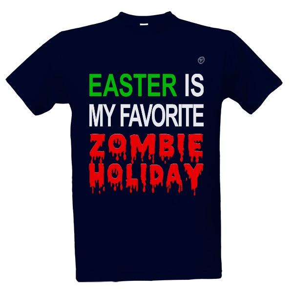 Tričko s potiskem Easter zombie holiday