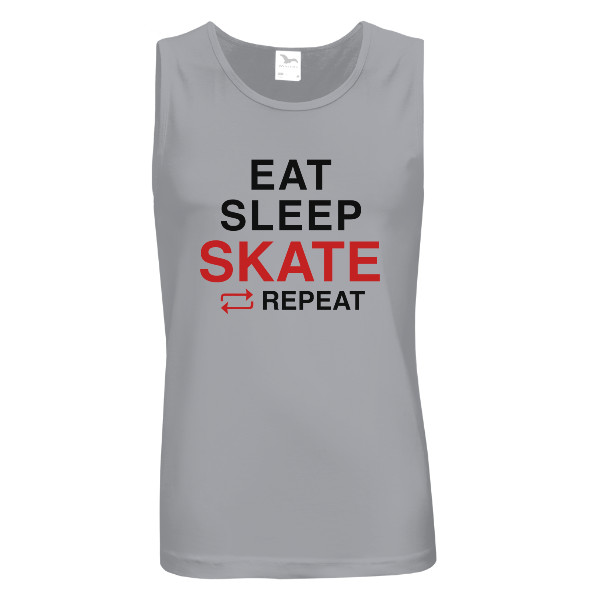 Tričko s potiskem Eat sleep skate repeat