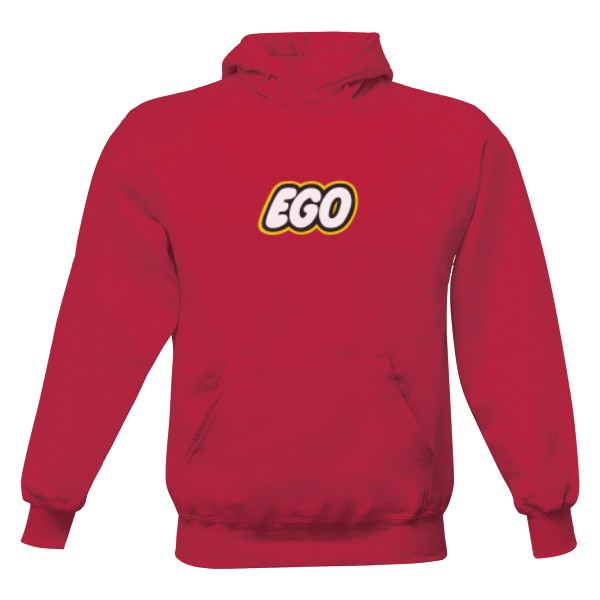 Pánská mikina s kapucí s potiskem Ego