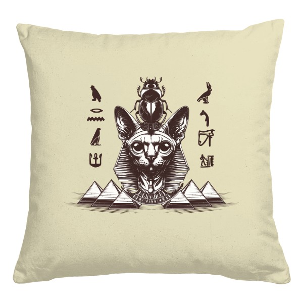 Polštář bavlněný  s potiskem Egypt