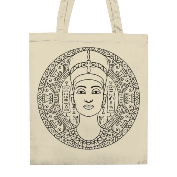 Taška z bio bavlny s potiskem Egyptská mandala