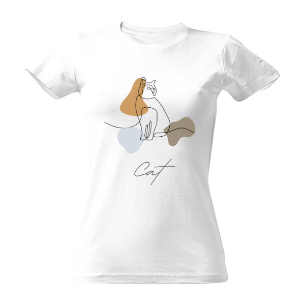 Tričko s potiskem Kočka