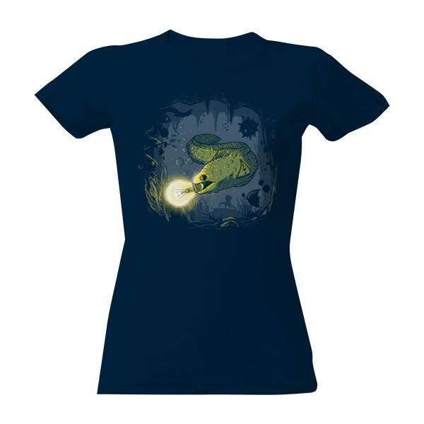 Tričko s potiskem Elektrický uhoř - Dámské