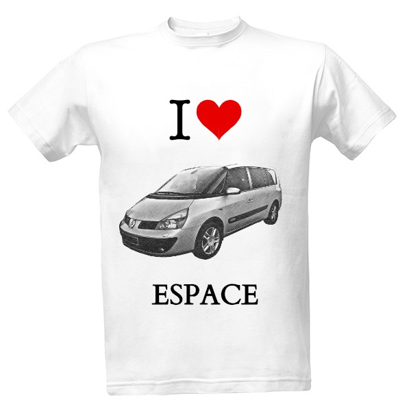 Tričko s potiskem Espace