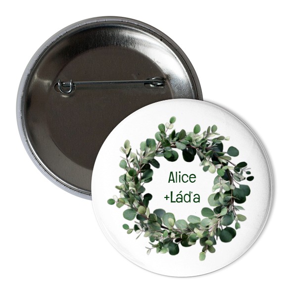 Button s potiskem Nový produkt - Kopie - Kopie