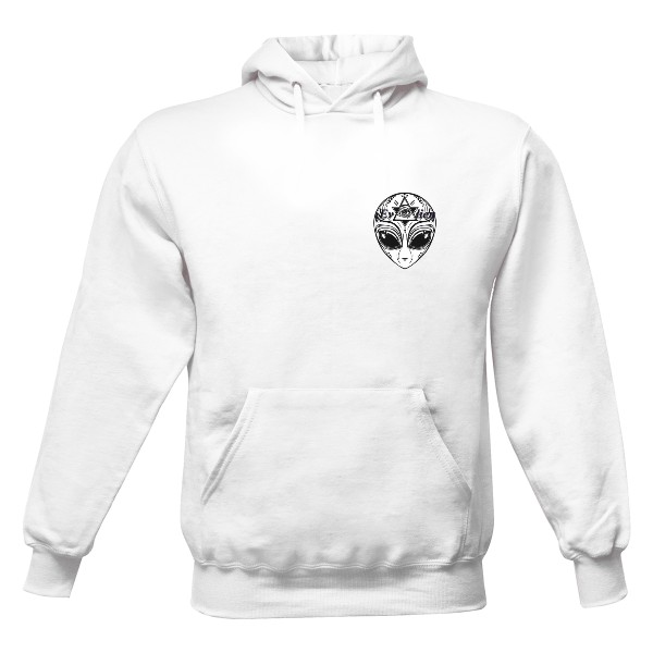 Pánská mikina s kapucí s potiskem EvAlien - Mikina pánská