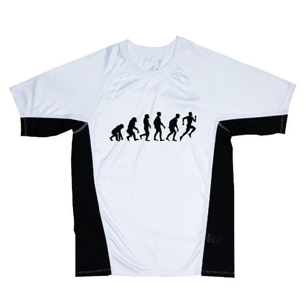 Pánské sportovní tričko s potiskem Evoluce běžec