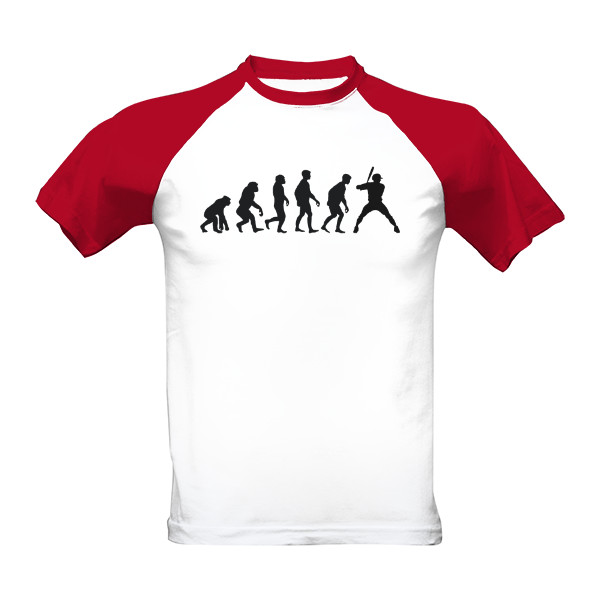 T-shirt Evoluce hráč baseballu