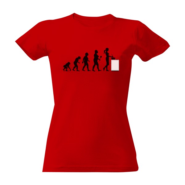 Tričko s potiskem Evoluce ženy