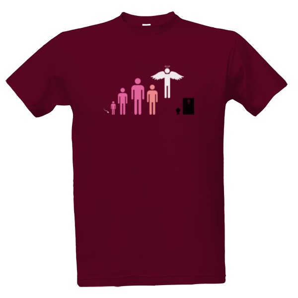 Tričko s potlačou Evolúcia cesta životom