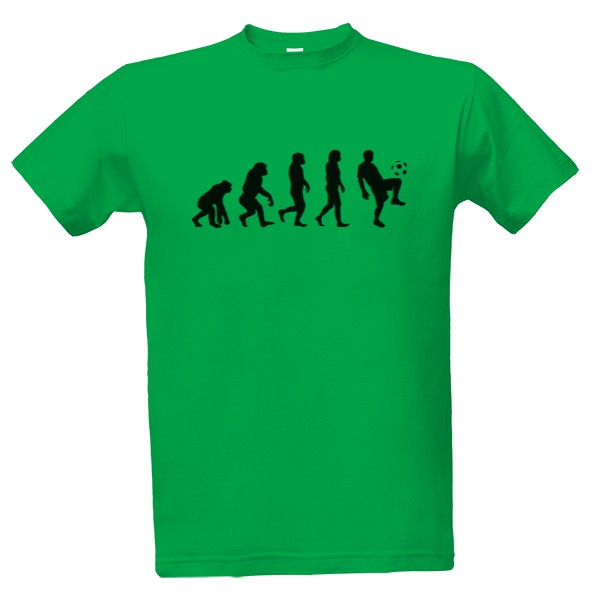 Tričko s potlačou Evolúcia futbalista