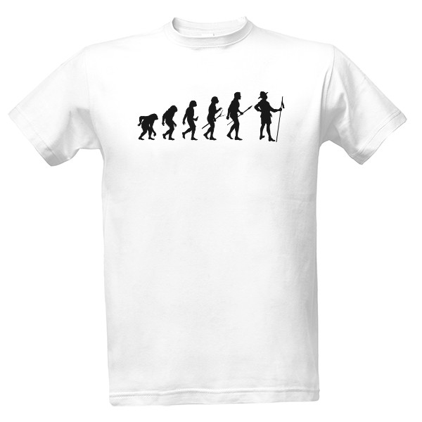 Tričko s potlačou Evolúcia skaut