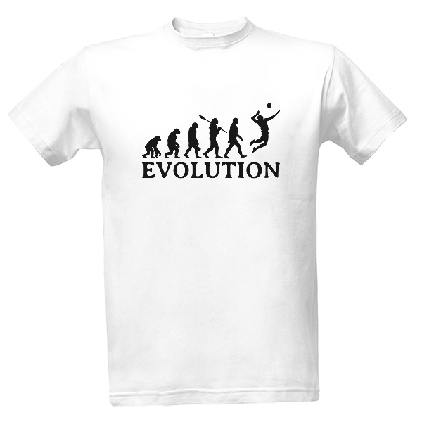 Tričko s potiskem EVOLUTION - volejbal