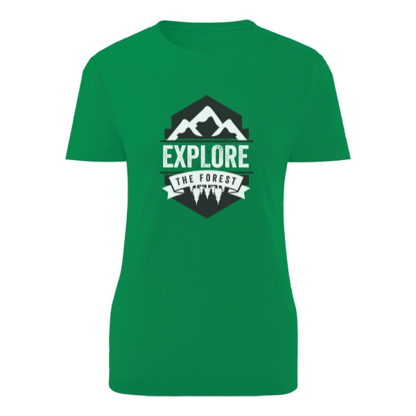 Tričko s potiskem explore the forest pro dámy