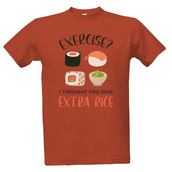 Tričko s potiskem Extra rice