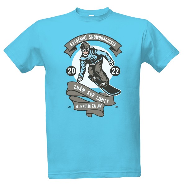 Extrémní snowboardista T-shirt