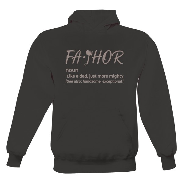 Men's hoodie s potiskem Fa-thor