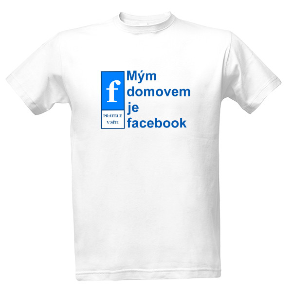 Tričko s potiskem facebook