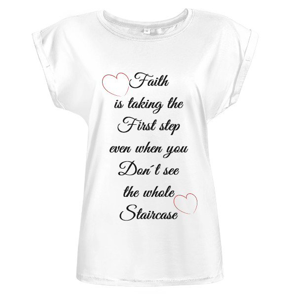 Tričko s potiskem Faith