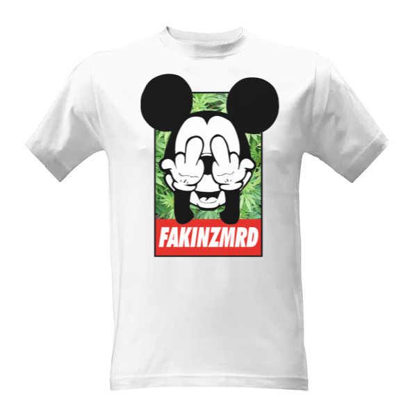 Tričko s potlačou Fakin Zmrd Mickey