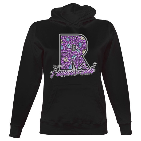 Dámská mikina s kapucí s potiskem Famous Rich Ramirez hip hop