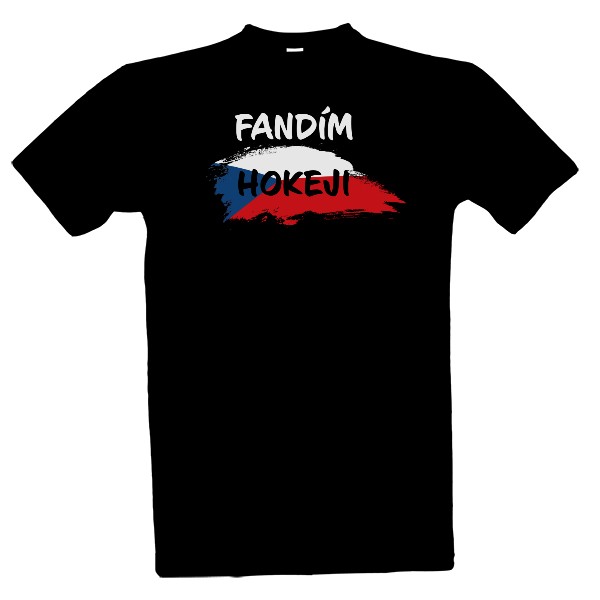 Tričko s potiskem Fandím českému hokeji