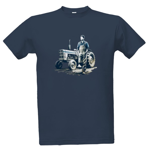 Farmář s traktorem