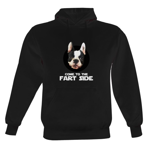 Pánska mikina s kapucňou s potlačou Come To The Fart Side