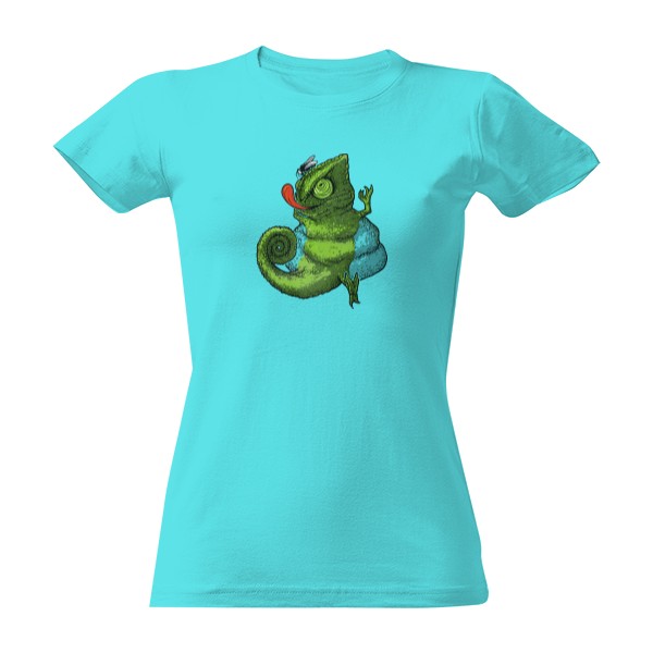 Tričko s potiskem Fat Chameleon - Dámské