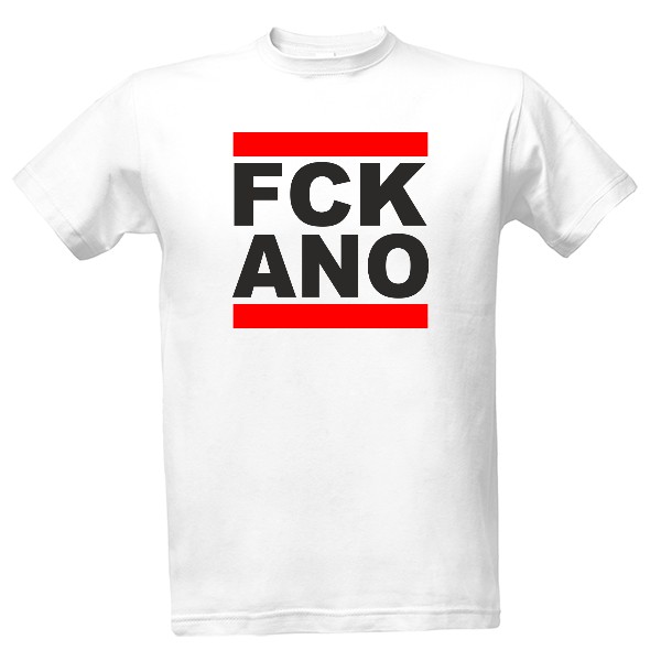 Tričko s potlačou FCK ANO