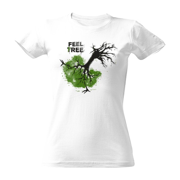 Tričko s potiskem Feel Tree - Dámské