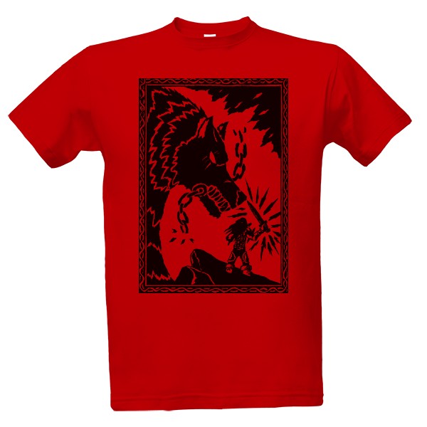 Fenrir and Týr T-shirt