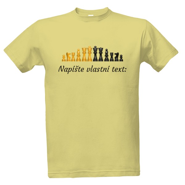 Tričko s potiskem Figurky na šachy + vlastní text