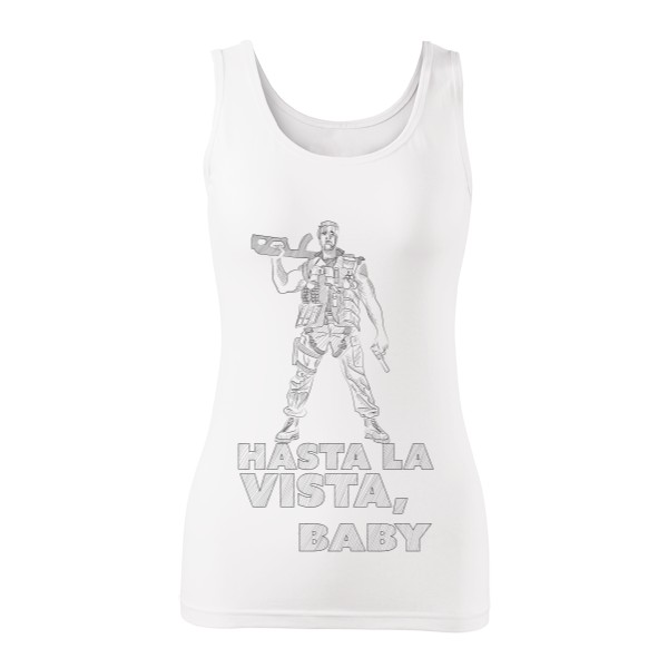 Tričko s potiskem Hasta la vista, baby - dámské tílko