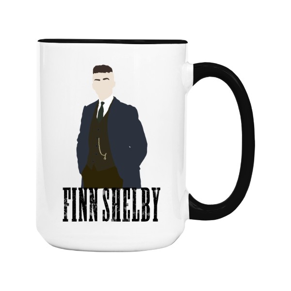 Hrnek velký barevný s potiskem Finn Shelby hrnek