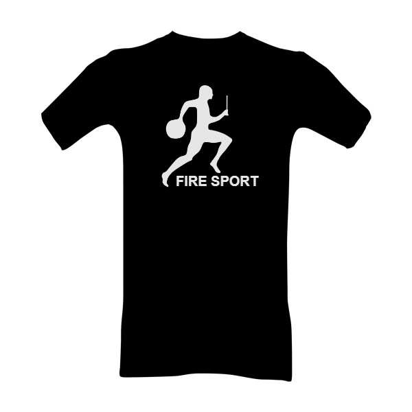 Tričko s potiskem Fire sport 